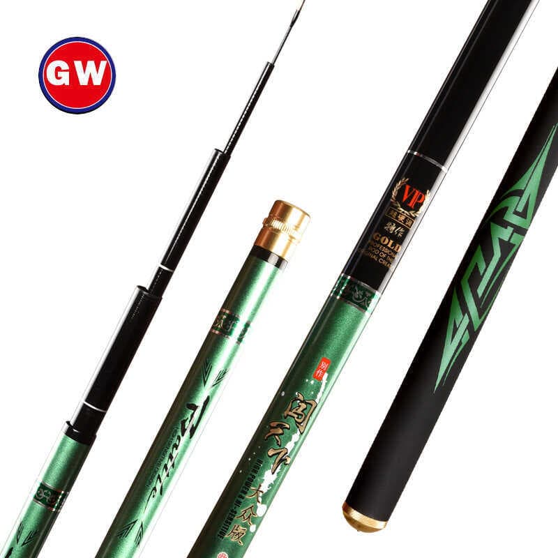 CGF Guangwei Vara de pesca Taiwan Vara de pesca ultraleve Super dura quebrar no mundo Vara de pesca Conjunto de vara de