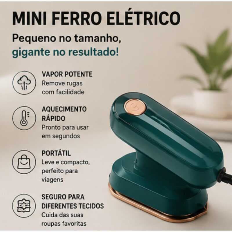 Mini Ferro BIVOLT 110W/220W Elétrico Portátil Vaporizador De Passadeira Compacta Viagem Casa Roupas Sem Rugas