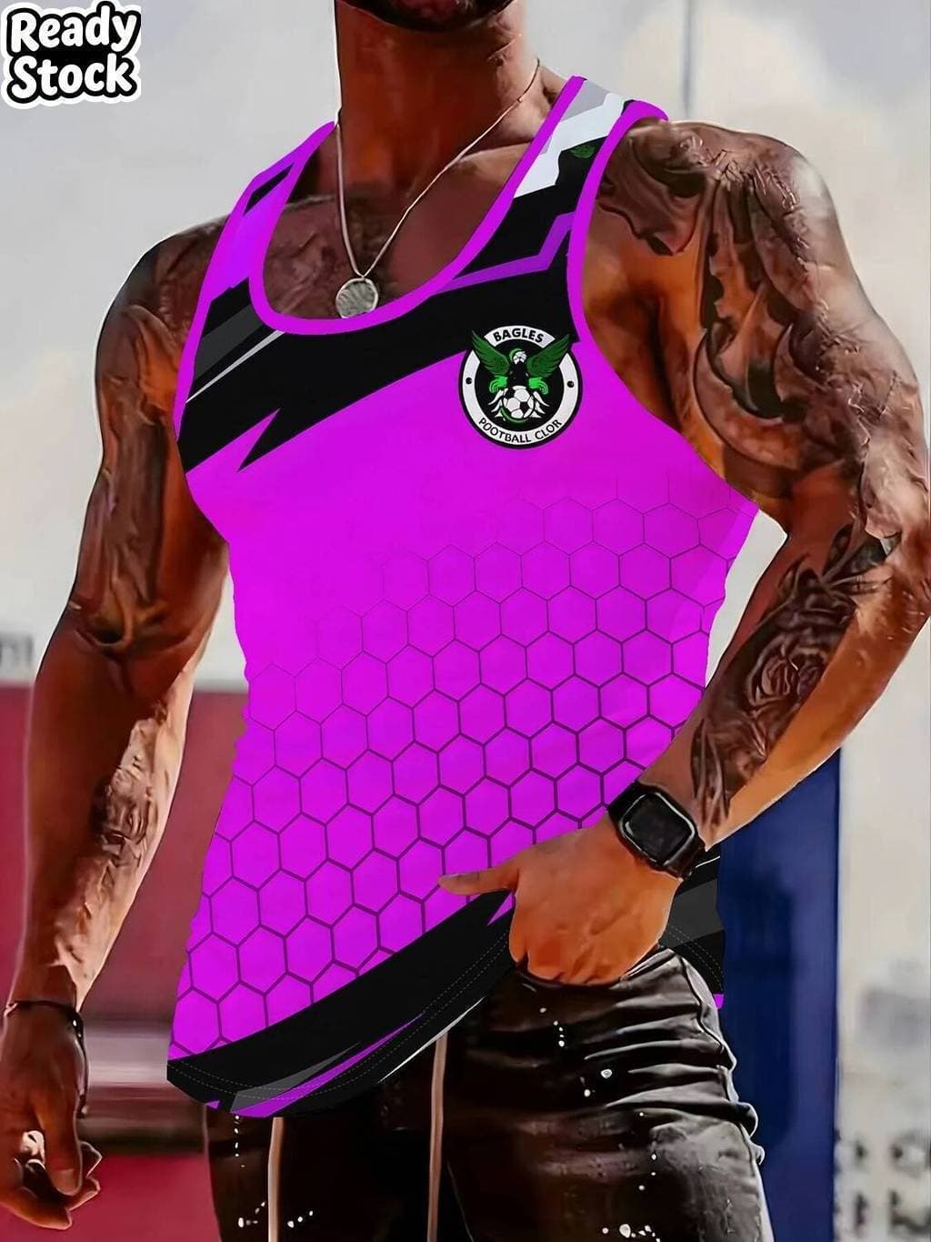 3D Moda Geométrica Impressão Masculina Regata Respirável Secagem Rápida Treinamento Atlético Singlet Verão Casual Estilo