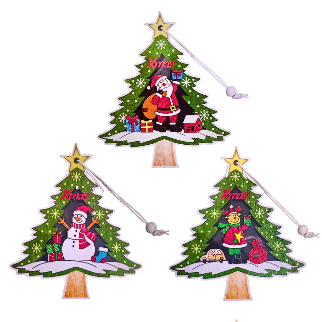 Pingente Decoração Árvore de Natal com Cordão Altomex ZSS-003