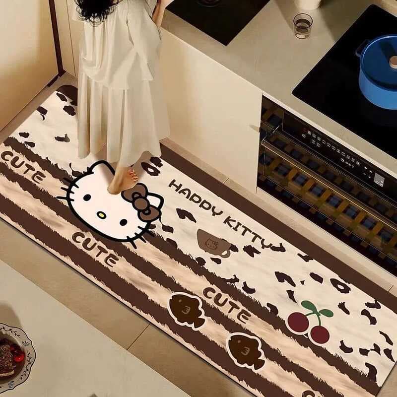 Tapete de chão de cozinha dos desenhos animados Diatom lama tapete de chão doméstico cozinha restaurante absorvente de á