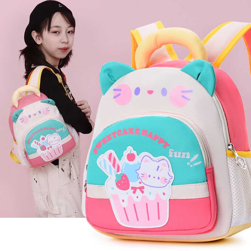 Bonito carro crianças mochila leve redução de carga mochila do jardim de infância 1-4 anos de idade masculino feminino b