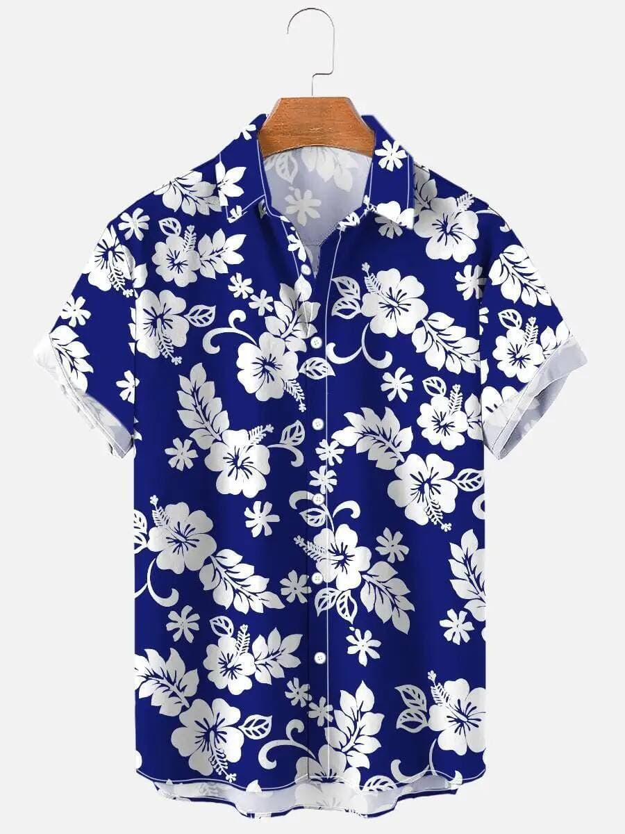 Camisas Casuais Para Homens Moda Coreana Flor Trajes Brancos Camisa De Grandes Dimensões Medieval Totoro Cor Roupas Vint