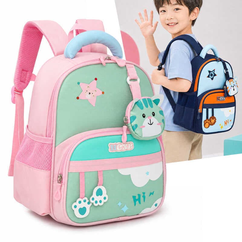 Bonito moda 3-6 anos de idade meninos meninas Casual leve mochila de redução de carga grande capacidade jardim de infânc