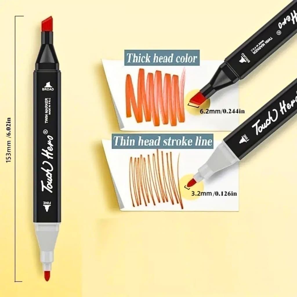 Kit 36 Canetinhas + Caderno de Desenho Estampa Sortida 48 Folhas 180g