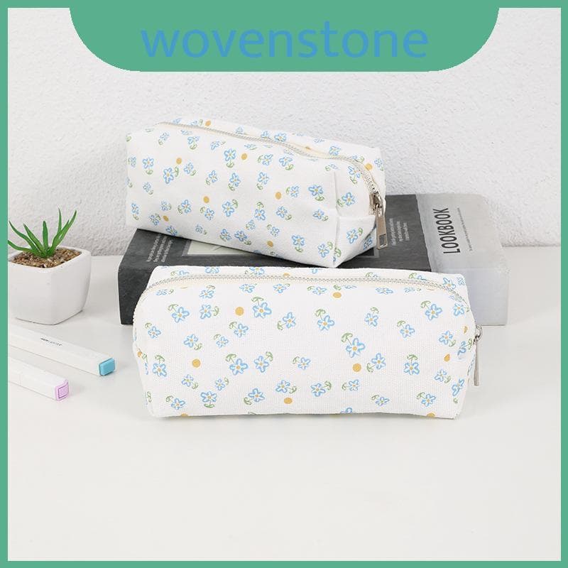 Artigos De Papelaria Casuais De Lona Floral E Saco Cosmético Com Adolescentes Funcionais Do Projeto Para