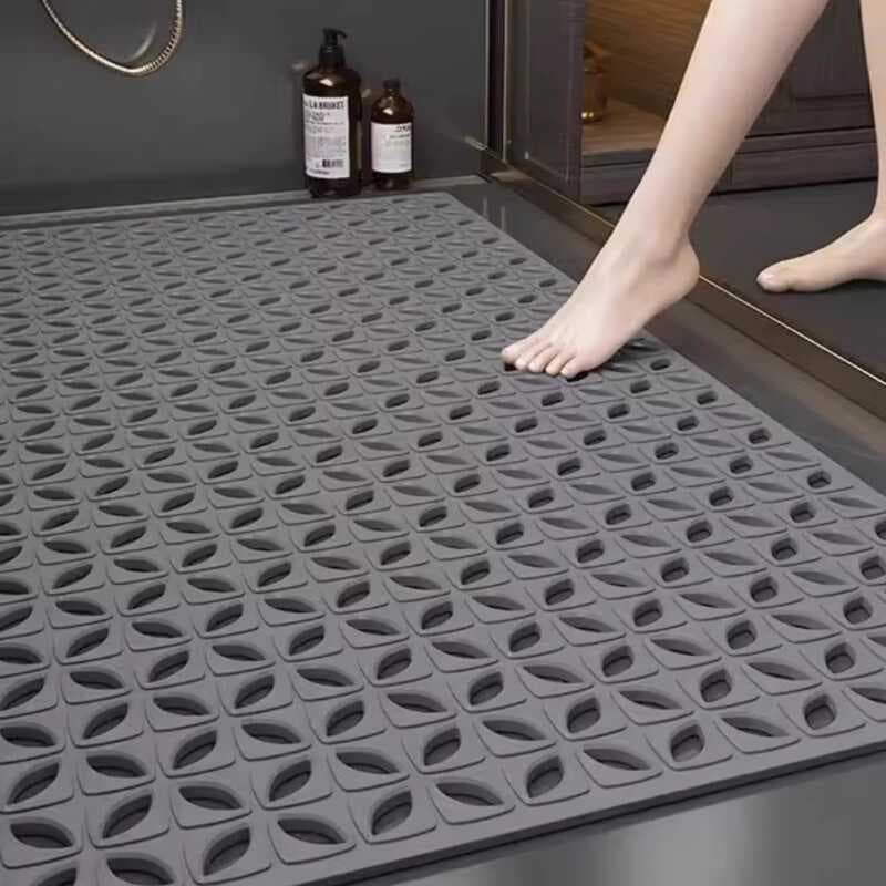 70*40 trevo de quatro folhas tapete de banheiro doméstico TPE tapete antiderrapante ventosa de banheiro tapete de pé bur