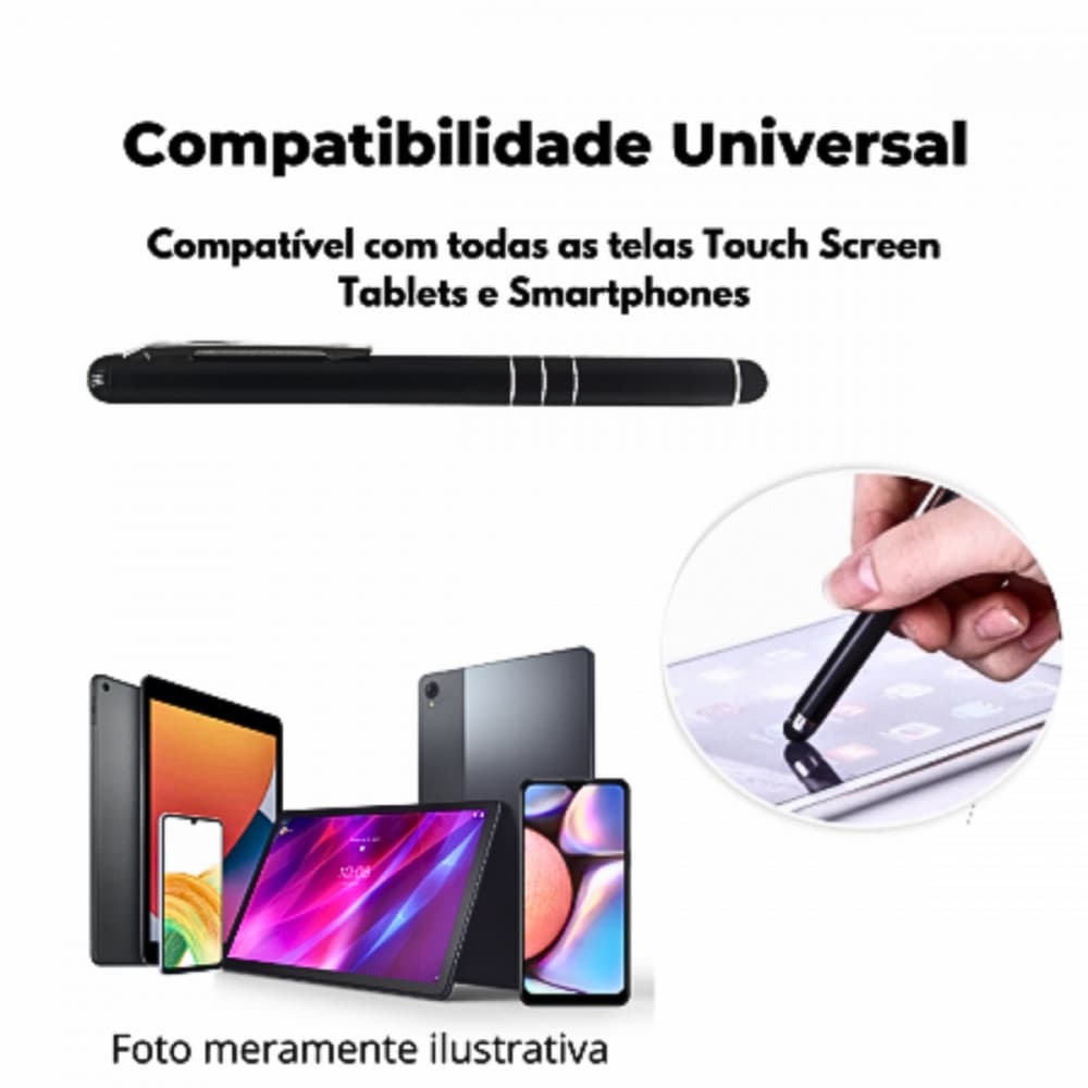 Caneta Touch Screen Stylus Universal Para Tablet e Celular XLS B125 / A-P18
