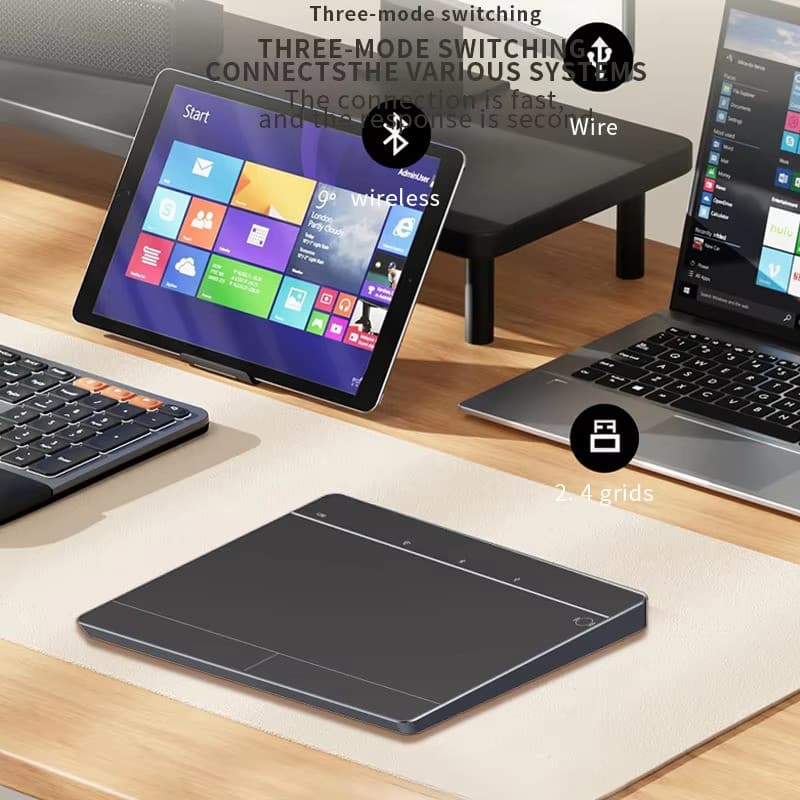2.4G USB Sem Fio Trackpad Mouse Bluetooth Grande Touchpad De Alta Precisão Suporte Conectividade Com Multi-Gesture Portá