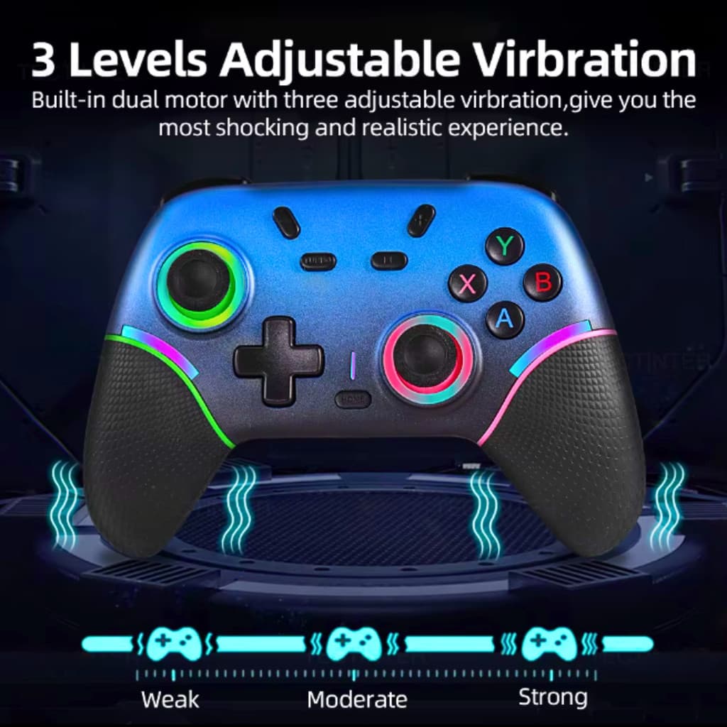 Controle Gamer Sem Fio Bluetooth Compatível Tv Gamepass Ps4 Pc Celular Switch Oled T&Z X9
