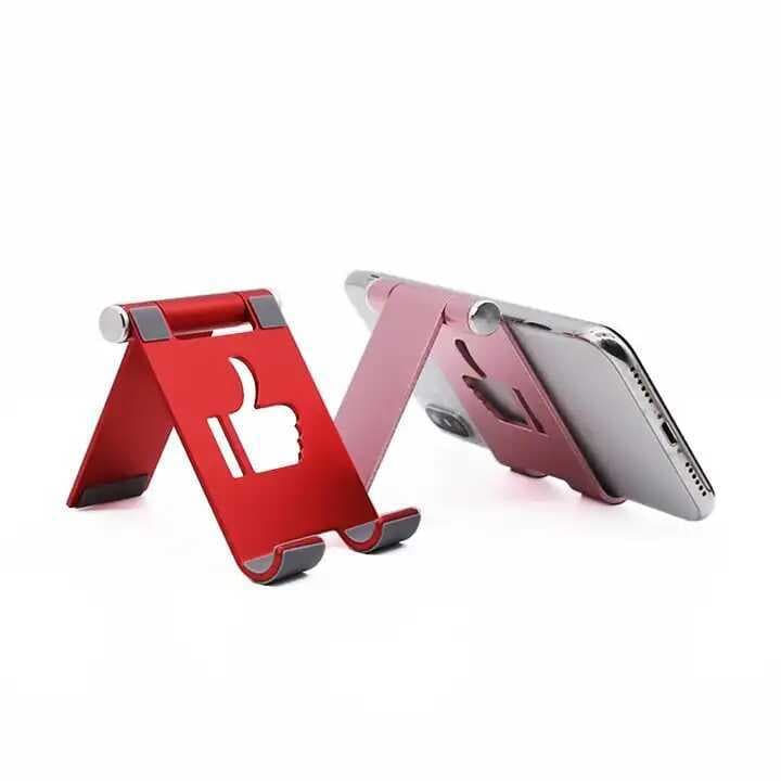 Pequeno requintado suporte do telefone móvel Desktop portátil Tablet liga de alumínio presente criativo dobrável