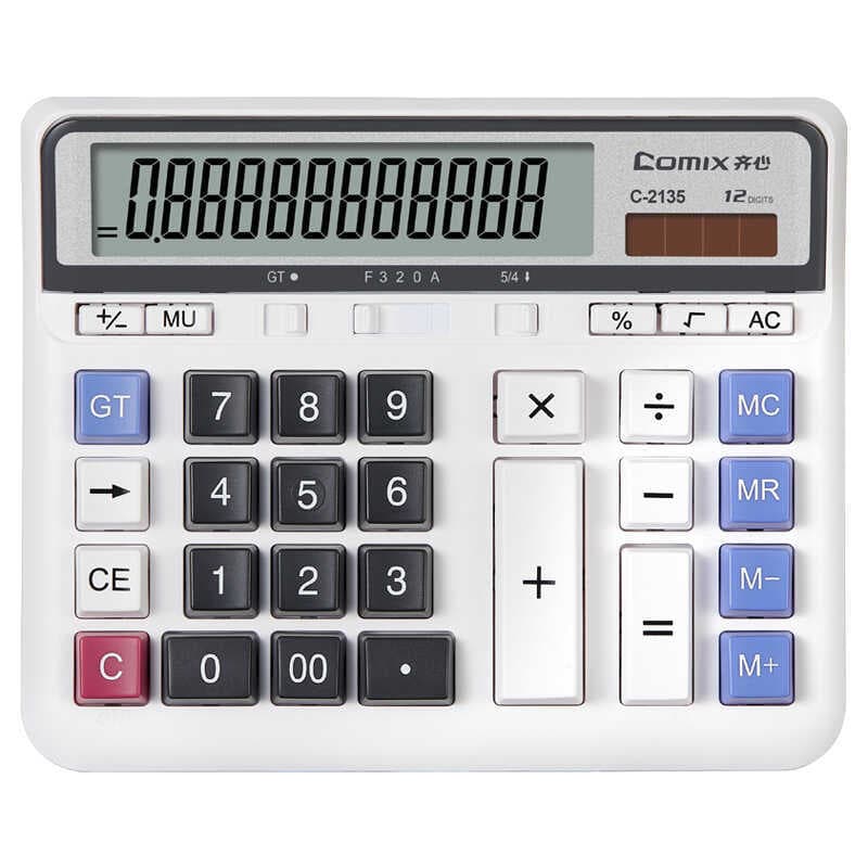 Qixin C-2135 Botão de computador Computador financeiro de escritório para calculadora comercial simples