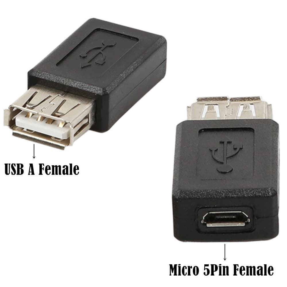 Micro 5P Micro 5P Adaptador Fêmea Adaptador de Computador para Celular Adaptador USB USB AF/Micro 5P F