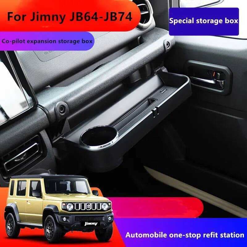 A Caixa De Armazenamento De Expansão Do Passageiro Suporte De Copo De Água É Adequada Para 2019 + Suzuki Jimny JB74/JB64