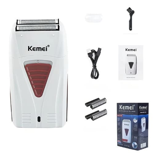 Barbeador Kemei KM-3382 branco