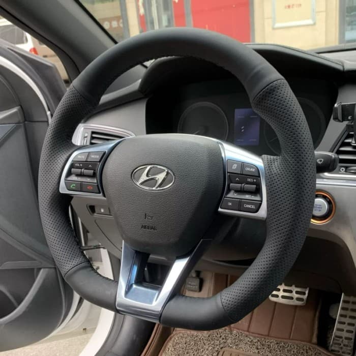 ! Capa De Volante Hyundai Sonata De 9a Geração , Sojiu Mingtu Langdong Lingdong Yuena RV Tucson Especial Costurada À Mão