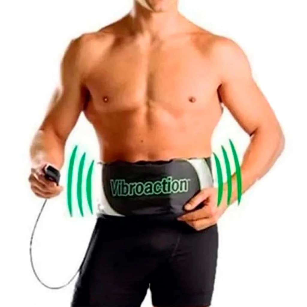 Cinta Modeladora Abdominal Vibratoria Ajustavel Tonificador - Fitness - Saude