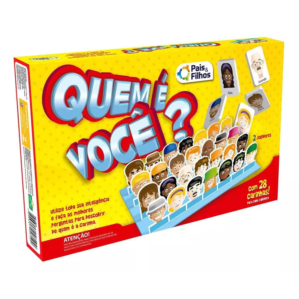 Jogo Infantil Quem é Você? Brinquedo Educativo