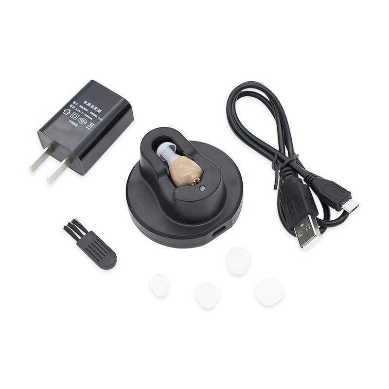 Carregador intra-auricular de carregamento USB Audição AiD Versão no exterior em inglês