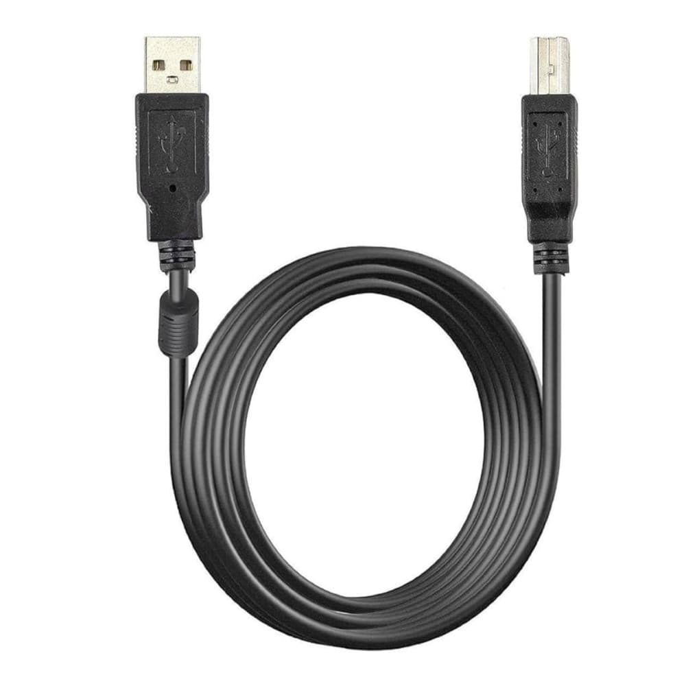 Cabo de Impressora Universal USB de 1,5 Metros AM+BM com Filtro contra Interferências Kapbom KAP-V06