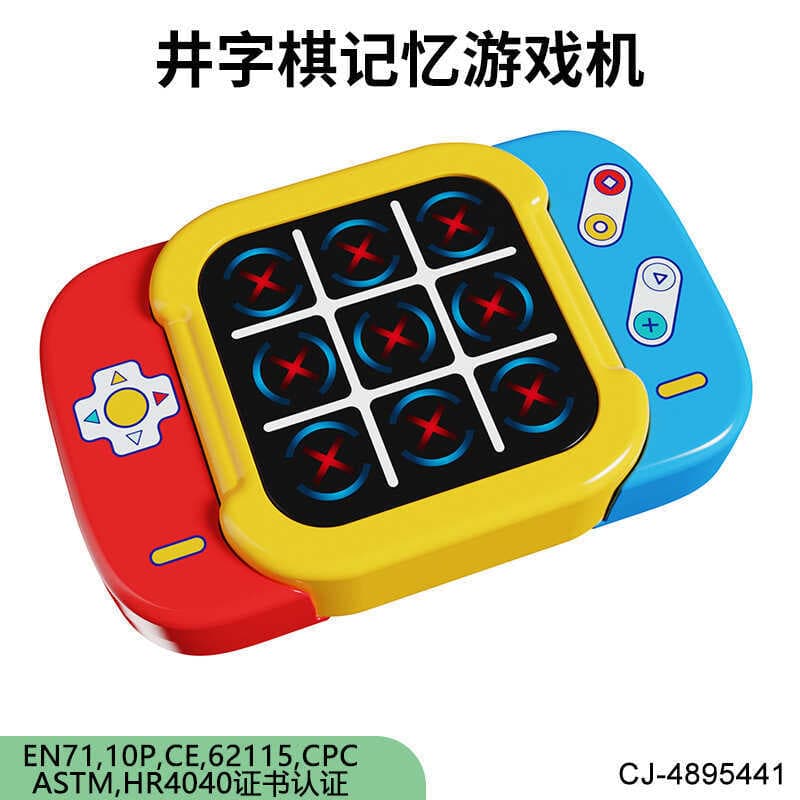 Crianças memória pensando treinamento Tic Tac Toe xadrez família diversão educacional tabuleiro Console de videogame bri