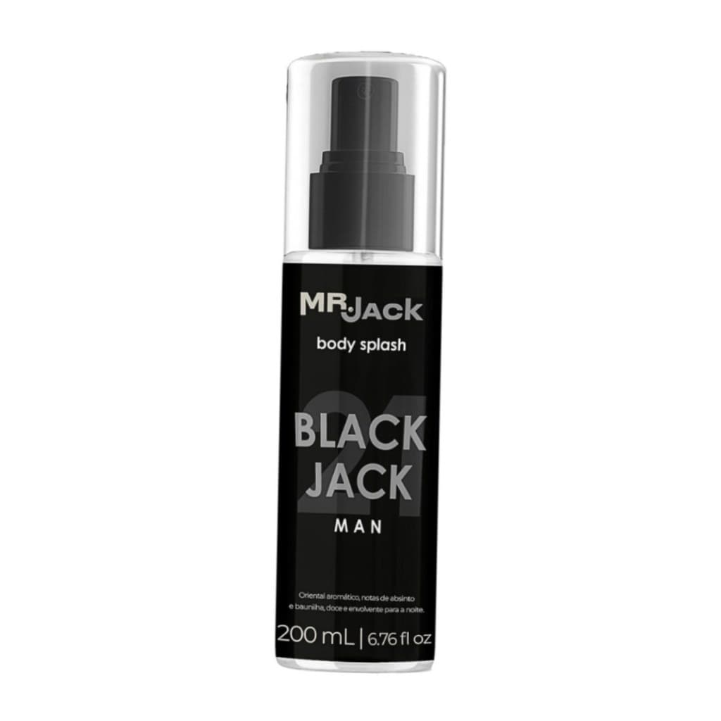 Body Splash Mr. Jack BlackJack 21 Man 200ml Oriental Aromático