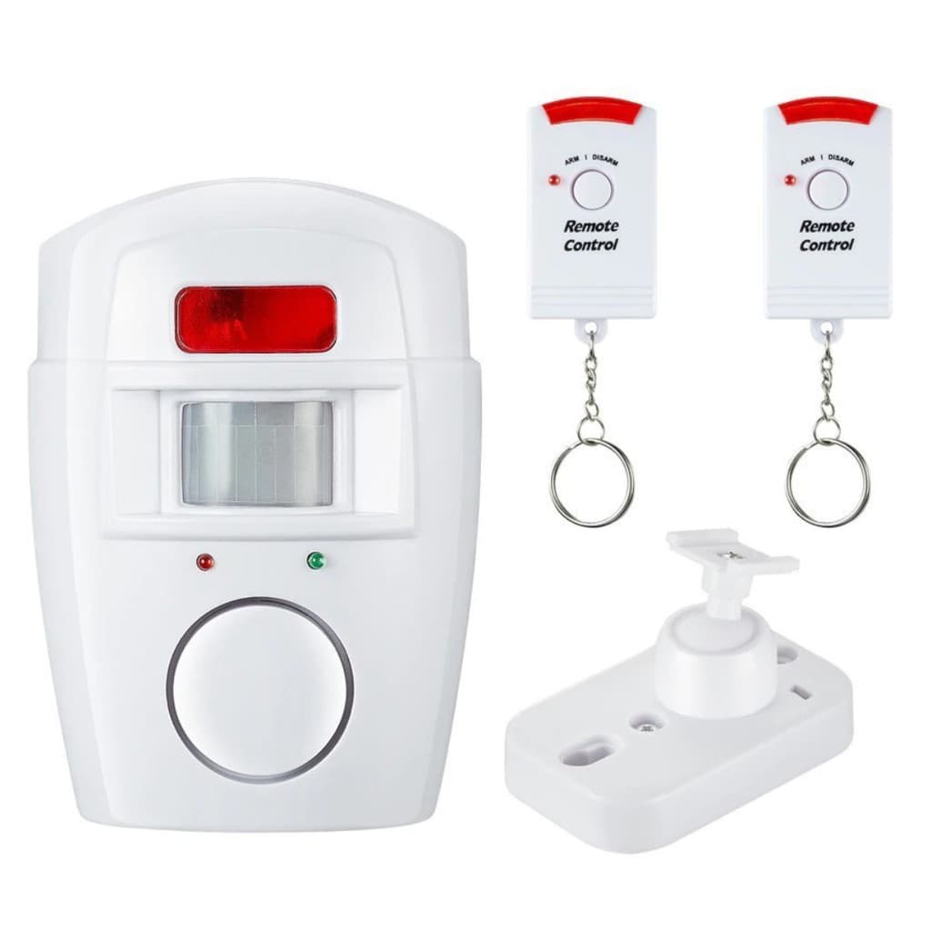 Kit Alarme Residencial Sem Fio Sensor De Presença + 2 Contro