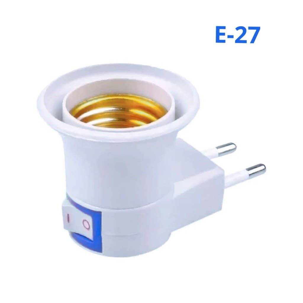 Soquete Bocal para Lâmpada E27 Formato Comum com Plug Macho 10A