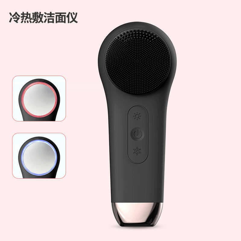 Escova de limpeza Facial elétrica, escova de limpeza portátil com cabo longo, escova de lavagem Facial, luz vermelha e a