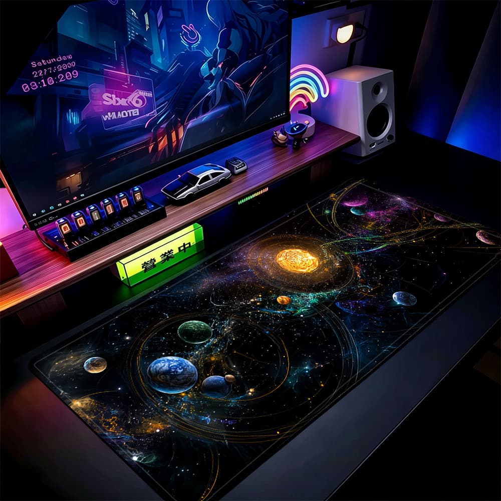 Grande Jogo Mouse Pad Antiderrapante 80X30 CM Impressões Personalizadas Mousepad Borda Costurada YG80206