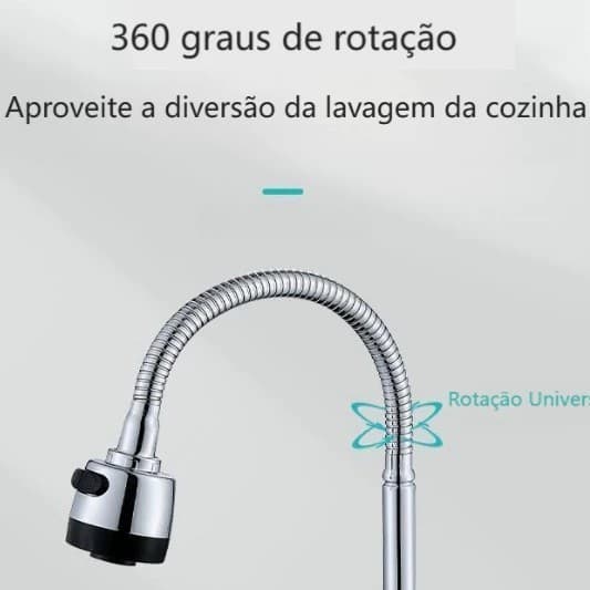 Torneira Gourmet Para Pia Cozinha Parede Luxo Sn03Cr Snel Metais