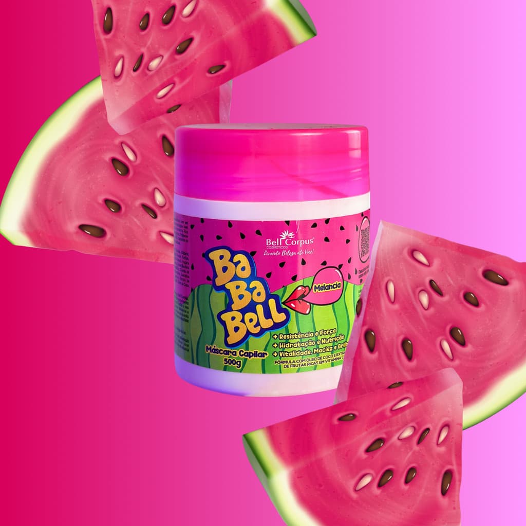 Kit Capilar BabaBell Melancia - Com 4 Itens