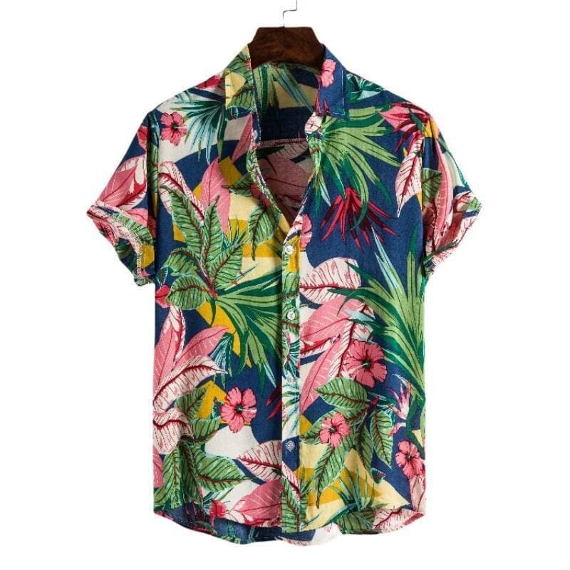 Luxo Havaiano Manga Curta Camiseta De Algodão Masculina Camisas De Alta Qualidade Roupas De Moda Blusas Camisetas Sociai