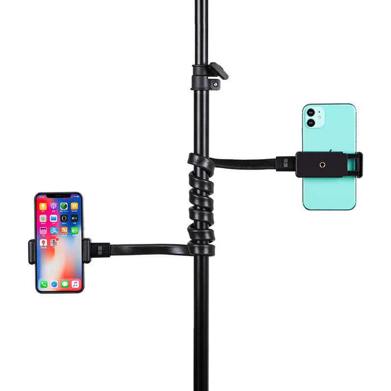 Criativo multifuncional suporte do telefone móvel enrolamento empacotado Multi-câmera duplo telefone móvel Universal pre