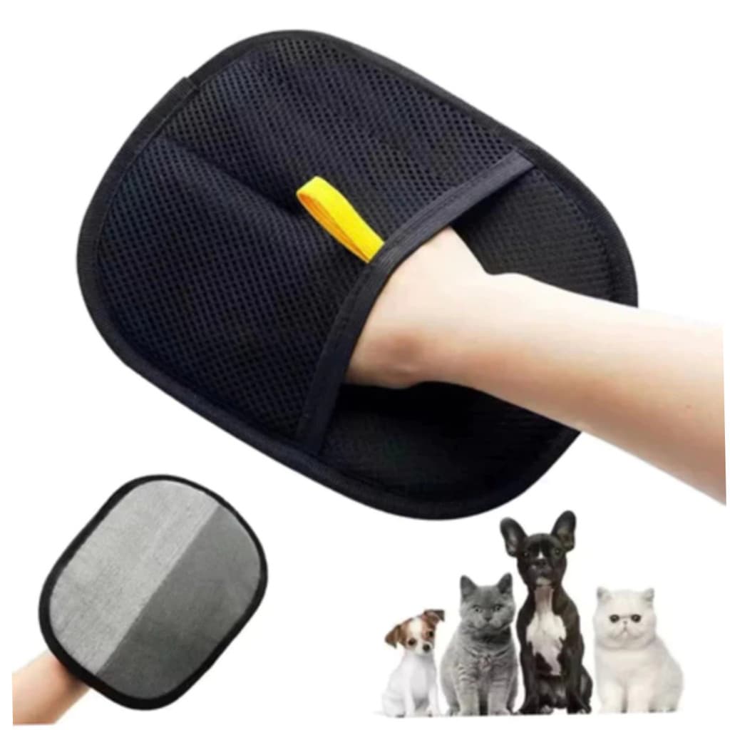 Luva Removedora de Pelos Pet Gato Cachorro Tira Pelos Massagem Sofá Roupas Carro BM-F4144