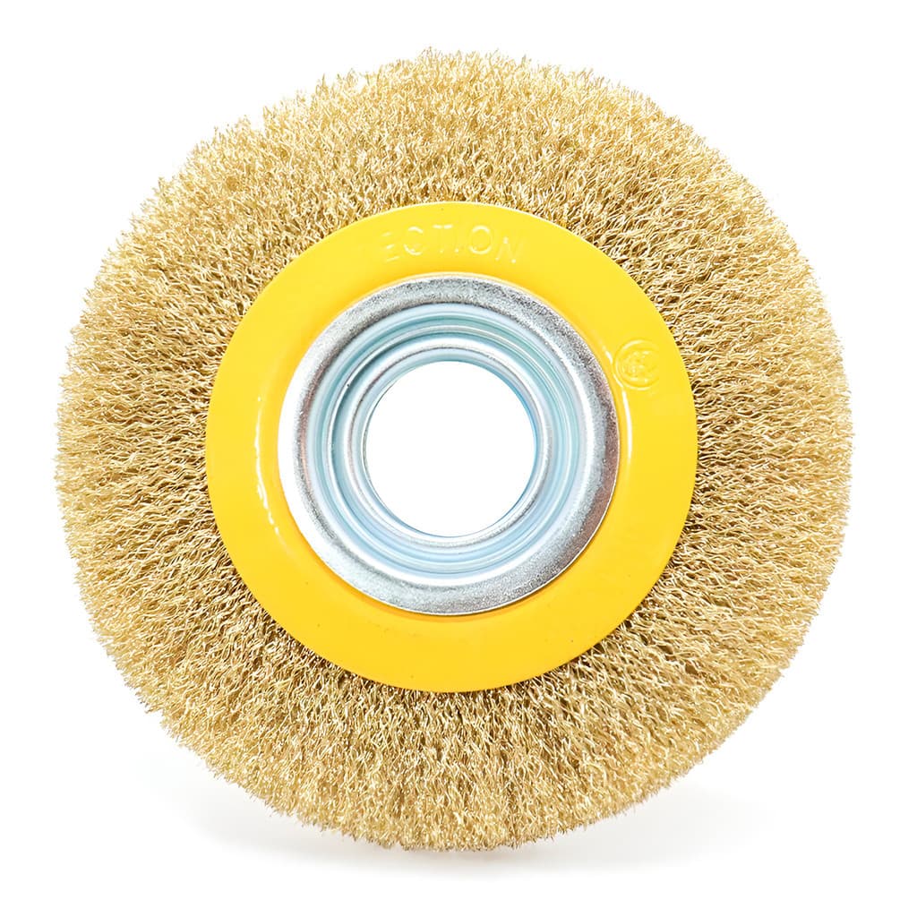 Escova de Aço Circular Ondulada Polimentos Reparos