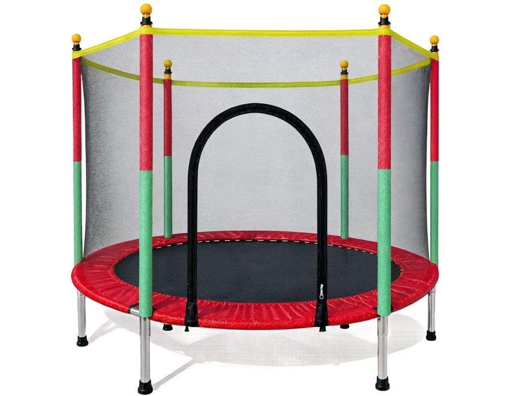 Cama Elástica 150kg Pula Pula Trampolim Infantil Reforçada Com Rede de Proteção 1.8 Metros SNH87 Snel Home