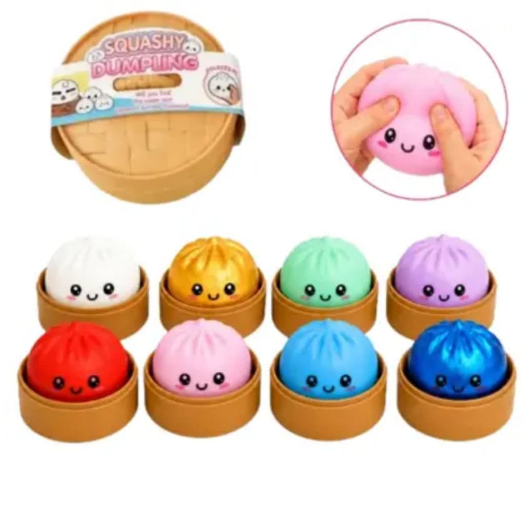 Bolinho Anti Stress Squish Fidget Bun – Colecionável & Sens