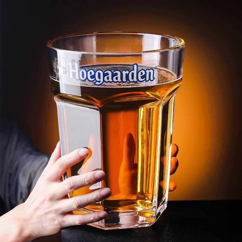 Vidro de grandes dimensões Bélgica Fujia Barra de vidro de cerveja branca Grande capacidade Hexagonal Bomba de água prof