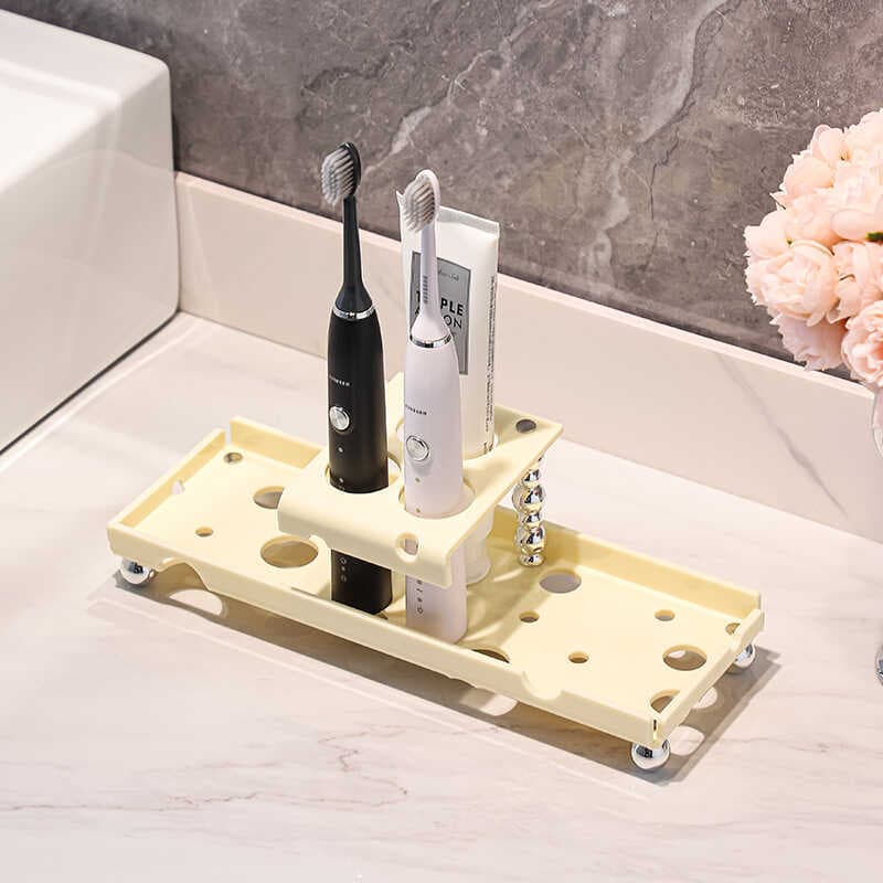 Prateleira sem perfuração para produtos de higiene pessoal, lavatório para escova de dentes, rack de armazenamento para