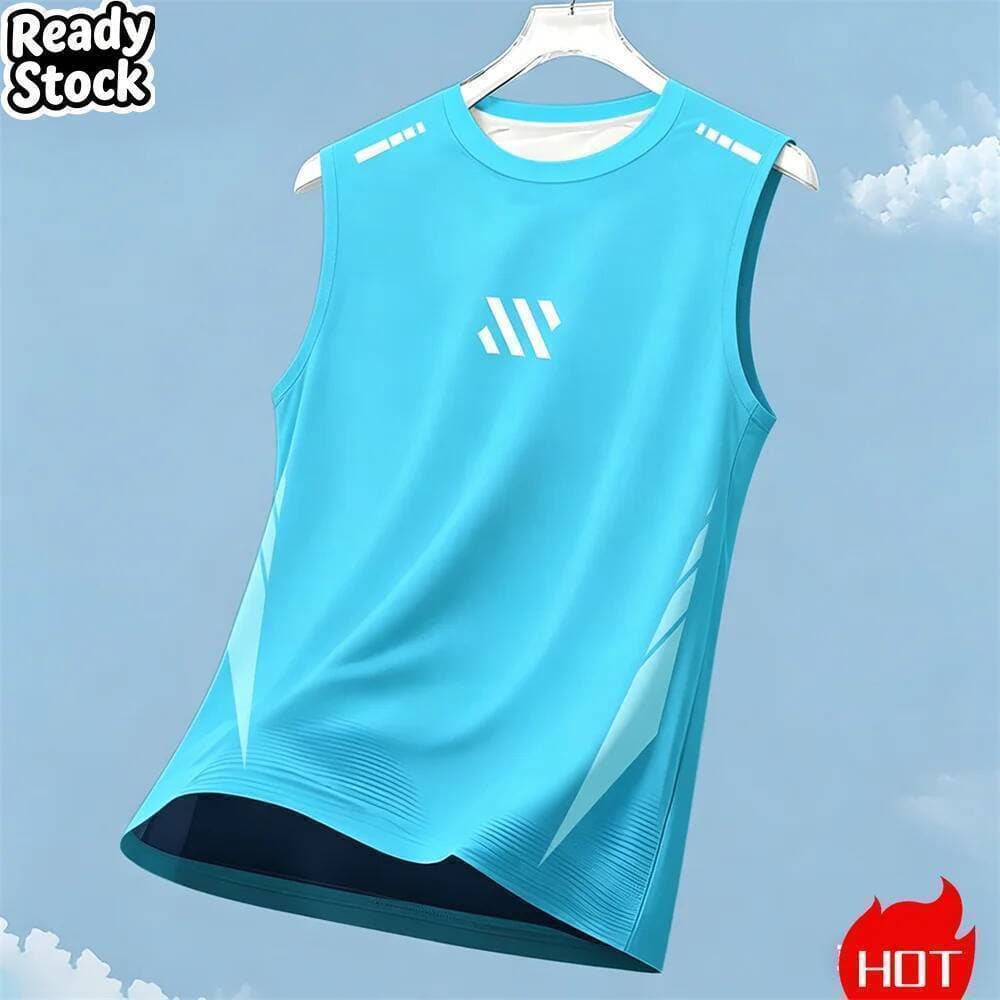 Verão 2026 Regata De Fitness Masculina Respirável Secagem Rápida Esportes Camisetas Masculinas E Regatas Padrão 3D Ginás