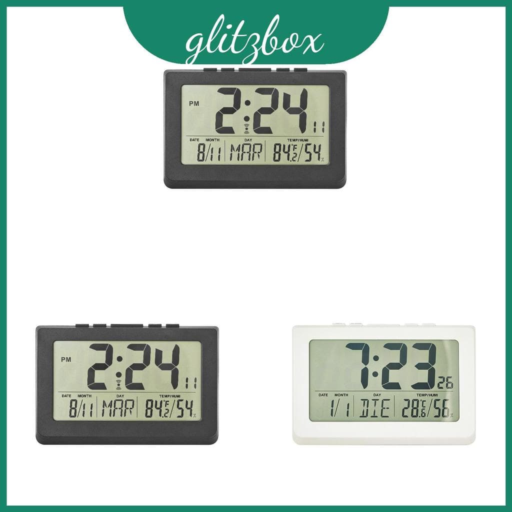Relógio De Parede Moderno Minimalista Digital Com Display Lcd Para Quarto E Sala De Decoração De Estar