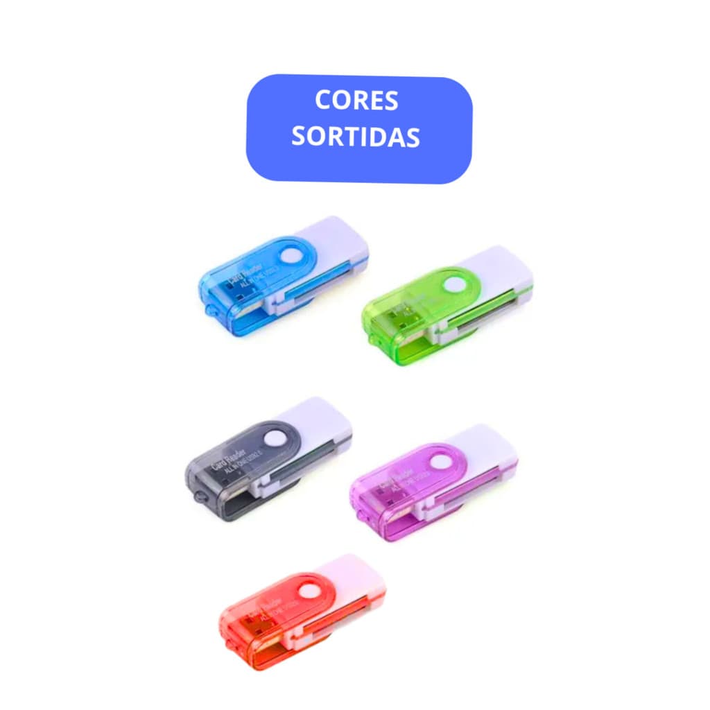 Leitor De Cartão De Memória 32 Em 1 Universal Cor Sortida