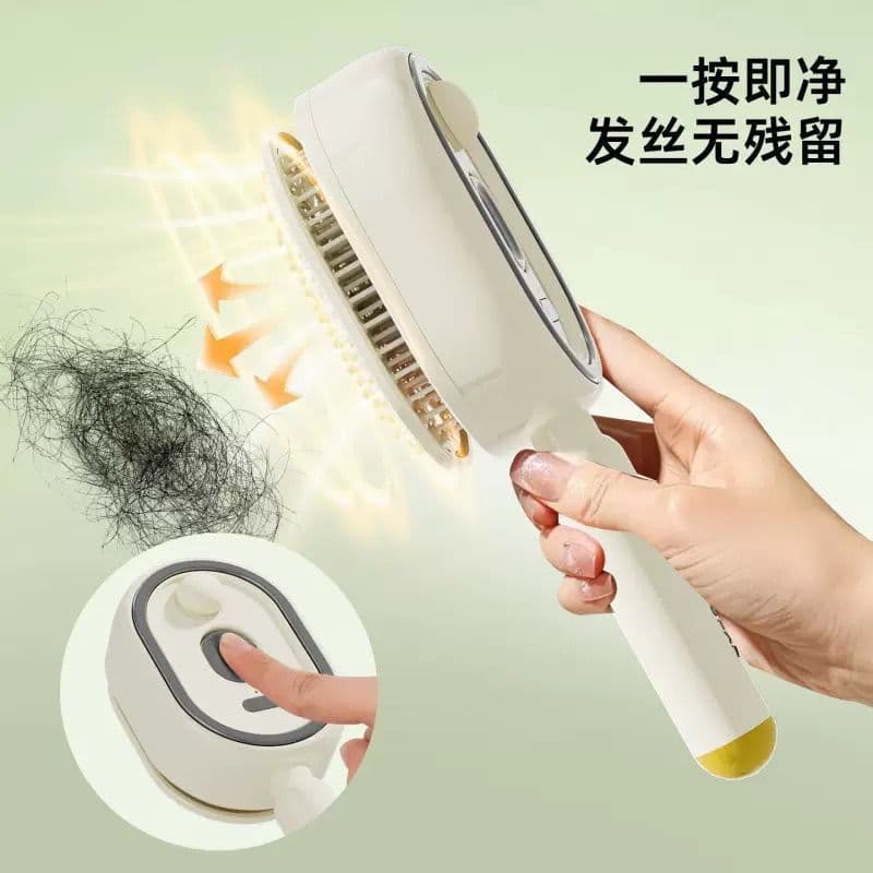 Spray massagem pente óleo essencial atomização cuidados com o cabelo pente auto-limpeza emaranhado cabelo fofo suave aro
