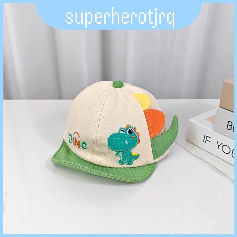 Boné Sun Toddler Dino Com Material De Algodão Macio Para Crianças , Guarda-Sol E Conforto