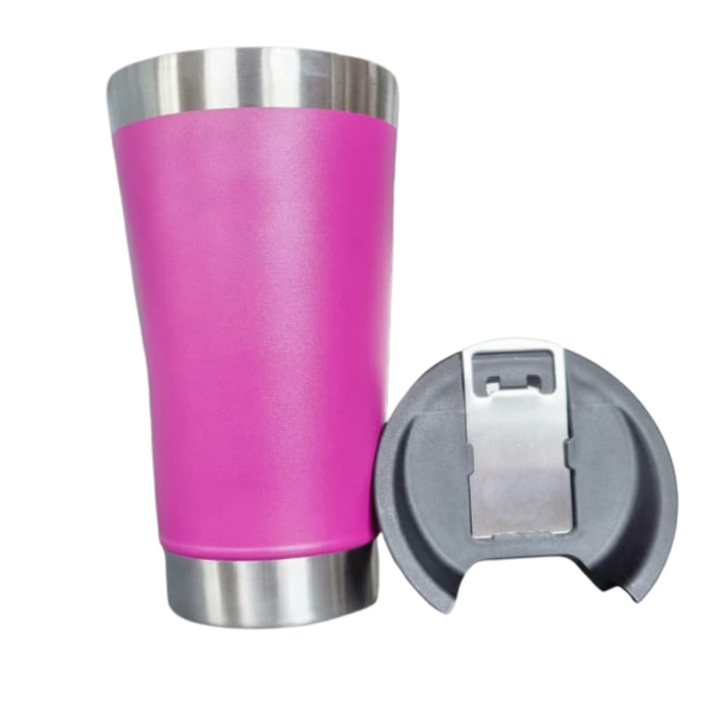 Normal - Copo Térmico Inox com TAMPA e ABRIDOR(473 ml)-Roxo