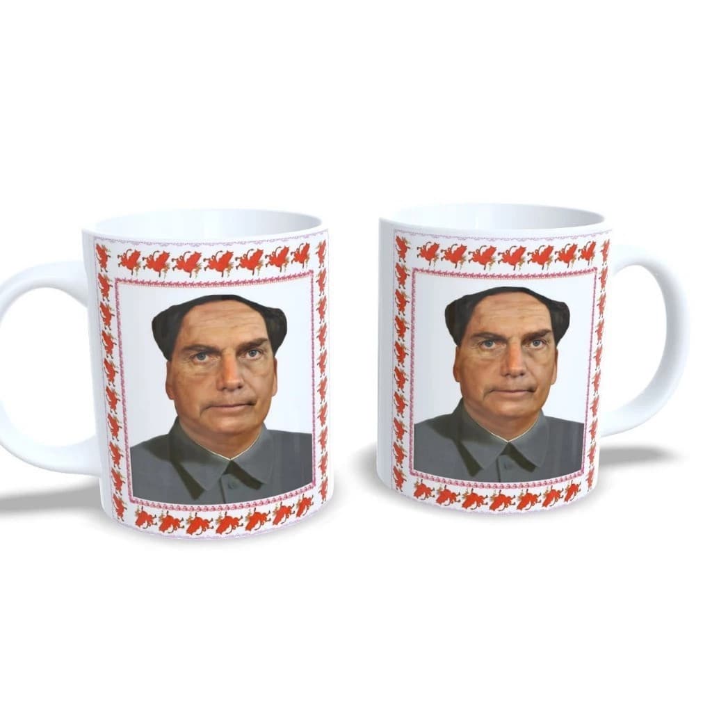 Caneca Meme Presente -Bolsoxina Presente 325ml Porcelana