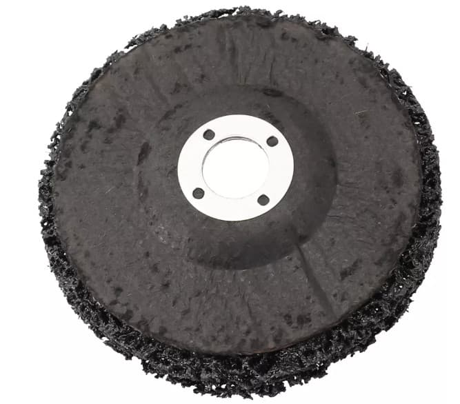 DISCO DE LIMPEZA E REMOVEDOR DE TINTA FERRUGEM 100MM PARA ESMERILHADEIRA REBOCAR METAL ACABAMENTO SNEL FERRAMENTAS