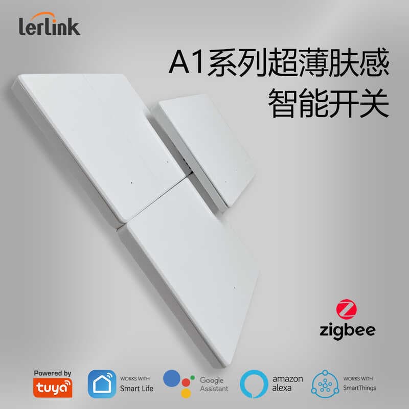 Zigbee minimalista botão ultrafino interruptor inteligente Graffiti Zero fogo voz inteligente remoto Con