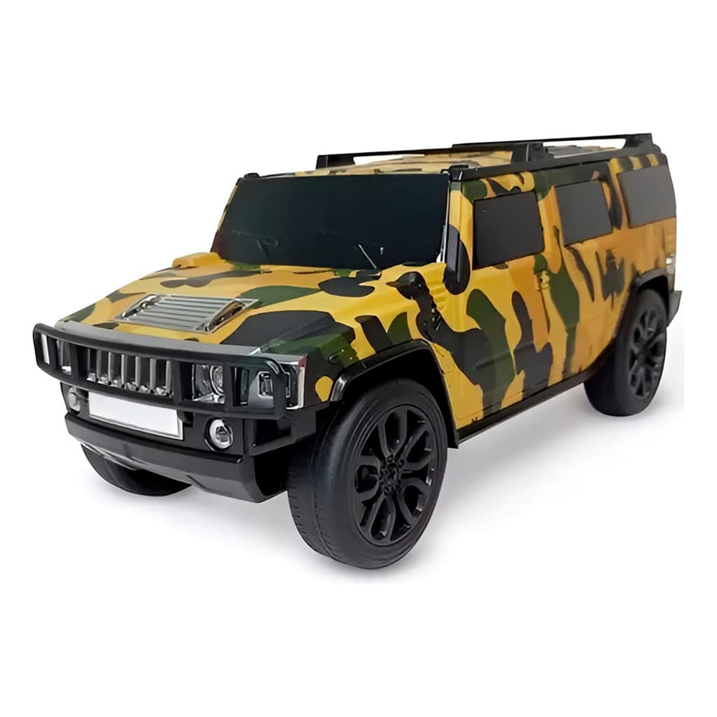 Caixinha de Som Formato Carro Off-Road Bluetooth USB Modelo:Camuflado